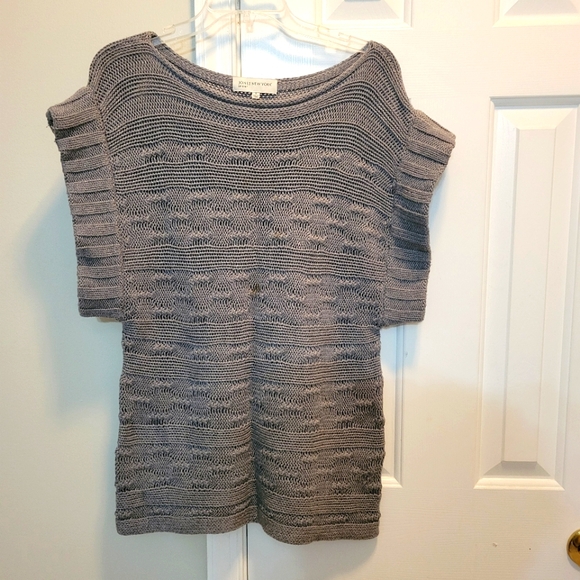 Jones New York Sweaters - Gray Knit Top
